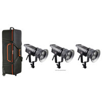 

Aputure Light Storm LS C120d II Daylight LED 3-Light Kit, Controller Box with V-Mount Plate