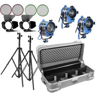 

ARRI Compact Tungsten Fresnel Three-Light Kit, Two 300W, One 650W Fresnel, Wheeled Carrying Case, 220V Bulbs