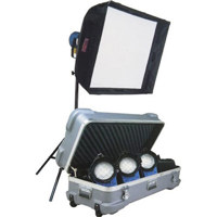

ARRI Softbank II Tungsten Fresnel & Quartz Lighting Kit with 4 Lights, Bulbs and Accessories, 2,950 Watts, 220 Volts AC.