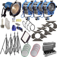 

ARRI Softbank II Plus 4 Light Kit, 220-240V AC, 3-650 Fresnels, High Output HPL Lamp