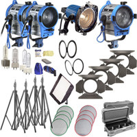 

ARRI Softbank III Plus 4 Light Kit, 120-240V AC, 2-300W Fresnels, 1-650 Fresnel, High Output HPL Lamp