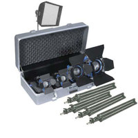 

ARRI Softbank D4 Four-Light Kit, Two Fresnel 150s, Fresnel 300 and 650 Fixtures, 1250 Total Watts