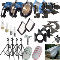 

ARRI Softbank D5 Plus 4 Light Kit, 120V AC, 3-Light Case with Wheels, 2-150W Frensels