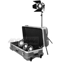 

ARRI 2,600 Watt Tungsten Fresnel Lighting Kit with 4 Junior Fresnels, Bulbs and Accessories, 2,600 Watts, 120 Volts AC.