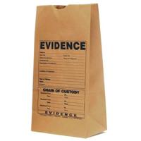 

Arrowhead Forensics Printed Paper Evidence Bags, 7x13.5x4", 100-Pack