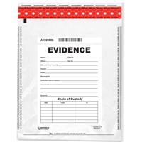 

Arrowhead Forensics SureSeal Tamper Indicating Evidence Bags, Bag Thickness 3 Mil, 12x16", 100-Pack