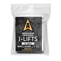 

Arrowhead Forensics J-Lift Hinge Lifters, 2x2", White, 24-Pack