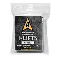 

Arrowhead Forensics J-Lift Hinge Lifters, 2x2", Clear, 24-Pack