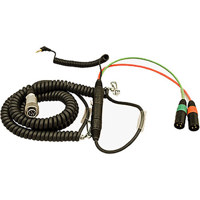 

Ambient Recording 4.6-16.4' Hirose 10-pin Male to 7-pin XLR Male Coiled Breakaway Cable with HBY7-35W Y-Cables