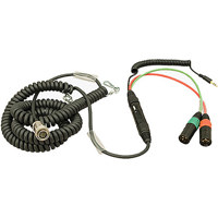 

Ambient Recording 4.5-16.4' Tajimi 12-pin Male to 7-pin XLR Male Coiled Breakaway Cable with HBY7-35 Y-Cable for SQN4S IV (New Designs), SQN5 and SQN4Smini Mixers