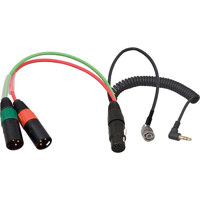 

Ambient Recording Breakout Cable, 7-pin XLR Female to Dual 3-pin XLR Male, 3.5mm TRS 90 Deg., BNC for TC