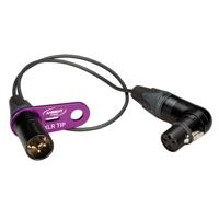 

Ambient Recording 3-Pin XLR Female Right Angle Connector to 3-Pin XLR Male with QAT-ECO XLR-Tip, Mono, 1.3' - Top Tip Eco, Boom Accessory