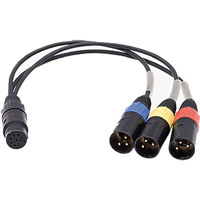 

Ambient Recording 10" 7-pin XLR Female to 3x3-pin XLR Male Double-MS Breakout Adapter Cable
