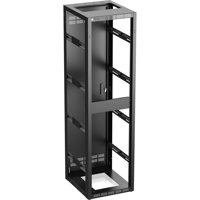 

Atlas Sound 544-25-MPRD 19" Wide Opening Stand Alone/Gangable Floor Rack Cabinet with Adjustable Rails, Perforated Rear Door, 25" Depth, 44RU