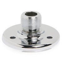 

Atlas Sound AD-12B Surface Mount Male Mic Flange with 5/8"-27 Thread, Chrome