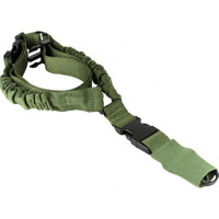 

AIM Sports Heavy Duty One Point Bungee Sling with Steel Clip, Green