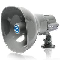 

Atlas Sound AP-15T 15W Omni-Purpose Passive Horn Loudspeaker with 25V/70.7V/100V Transformer, Gray