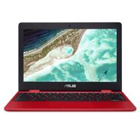 

ASUS Chromebook 12 11.6" HD Notebook Computer, Intel Celeron N3350 1.1GHz, 4GB RAM, 32GB eMMC, Chrome OS, Red