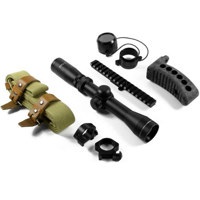

AIM Sports 2-7x32 Mosin Nagant Optics Rifle Scope Combo Kit, Matte Black with M44/Mosin Nagant Scope Mount, 1" Rings & Weaver Base