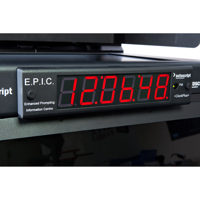 

Autoscript 6-digit On-air Timecode Display for E.P.I.C. All-in-one Prompter Display and On-air Talent Monitor