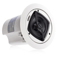 

Atlas Sound FAP40T 4" In-Ceiling Speaker with 70.7/100V-16W Transformer & Ported Enclosure, 8 Bypass