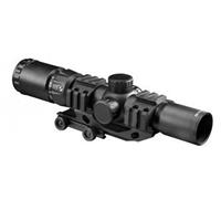

AIM Sports 1.5-4x30 Recon Series CQB Riflescope with Locking Turrets, Matte Black with Tri-Illuminated Red/Green/Blue Mil-Dot Reticle, 30mm Tube Diameter