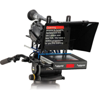 

Autoscript 8" High Brightness LED On-Camera Teleprompter Package, Includes Folding Hood, Glass, Blue Mounting Plate, 12V XLR Power Supply