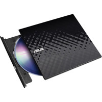 

ASUS SDRW-08D2S-U 8x Slim DVD-RW External Optical Drive, Black