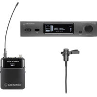 

Audio-Technica 3000 Series ATW-3211/831 4th Generation Wireless System, Includes Receiver, Bodypack Transmitter and AT831cH Lavalier Microphone, EE1: 530-590MHz