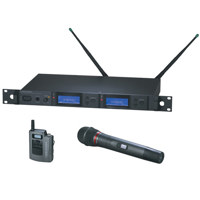 

Audio-Technica AEW5316a Wireless Mic System, AEW-R5200 Dual Receiver, AEW-T6100a Handheld & AEW-T1000a UniPak Transmitter, Band D 655.500- 680.375MHz