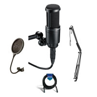 

Audio-Technica AT2020 Side-Address Cardioid Condenser Microphone - Bundle