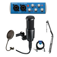 

Audio-Technica AT2020 Side-Address Cardioid Condenser Microphone - Bundle