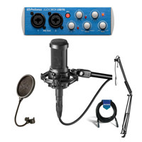 

Audio-Technica AT2035 Cardioid Condenser Side-Address Microphone, - Bundle