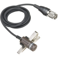 

Audio-Technica AT829cH Cardioid Lavalier Condenser Microphone with 4-Pin cH Connector for A-T Wireless System, Black