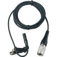 

Audio-Technica AT898CW Subminiature Cardioid Condenser Lavalier Microphone, 55" Cable Terminated with Locking 4-pin Connector for A-T UniPak Systems