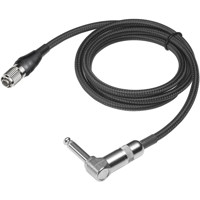 

Audio-Technica Professional 36" Guitar Input Cable for Bodypack Transmitters, 1/4" Right-Angle to cH-Style 4-Pin Connector, Braided Copper Shielding
