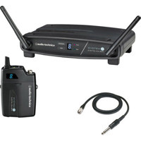 

Audio-Technica ATW-1101/G Pro System 10 Digital Wireless Guitar System, Includes ATW-T1001 Transmitter with AT-GCW Cable, ATW-R1100 Receiver, 2.4GHz Range