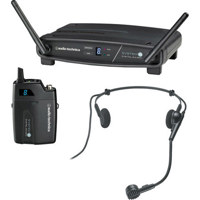 

Audio-Technica ATW-1101/H Pro System 10 Digital Wireless Headworn Mic System, Includes Transmitter with PRO 8HEcW Mic, Receiver, 2.4GHz Range