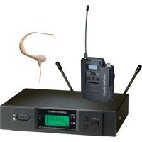 

Audio-Technica ATW-3193BTH BodyPack System, Includes ATW-R310 Receiver, ATW-T310 Transmitter & BP893cW MicroEarset (Beige), Band I 482.000-507.000 MHz