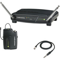 

Audio-Technica ATW-901/G 9 VHF Wireless System, Includes ATW-R900 Receiver, ATW-T901 UniPak Transmitter with AT-GcW Cable, 169.505-171.905MHz