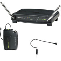 

Audio-Technica ATW-901/H92 9 VHF Wireless System, Includes ATW-R900 Receiver, ATW-T901 UniPak Transmitter with PRO 92cW Mic, 169.505-171.905MHz