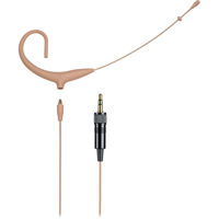 

Audio-Technica BP892xcLM3 MicroSet, Includes Omnidirectional Condenser Headworn Wireless Microphone & 55" Detachable Cable Terminated with 3.5mm Locking Mini-Plug for Sennheiser, -43 dB Sensitivity, Beige