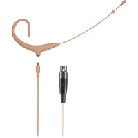

Audio-Technica BP892xcT4 MicroSet, Includes Omnidirectional Condenser Headworn Wireless Microphone & 55" Detachable Cable Terminated with cT4 TA4F-Type Connector for Shure, -43 dB Sensitivity, Beige