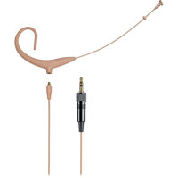 

Audio-Technica BP894xcLM3 MicroSet, Includes Cardioid Condenser Headworn Wireless Microphone & 55" Detachable Cable Terminated with 3.5mm Locking Mini-Plug for Sennheiser, 47 dB Sensitivity, Beige