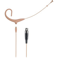 

Audio-Technica BP894xcT4 MicroSet, Includes Cardioid Condenser Headworn Wireless Microphone & 55" Detachable Cable Terminated with cT4 TA4F-Type Connector for Shure, 47 dB Sensitivity, Beige
