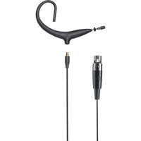 

Audio-Technica BP893xcT4 MicroSet, Includes Omnidirectional Condenser Headworn Wireless Microphone and 55" Detachable Cable Terminated with cT4 TA4F-Type Connector for Shure Wireless, -38 dB Sensitivity, Black