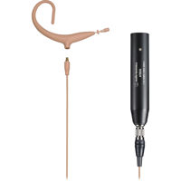 

Audio-Technica BP893x MicroSet, Includes Omnidirectional Condenser Headworn Microphone and 55" Detachable Cable, AT8545 Power Module, -38 dB Sensitivity, Beige