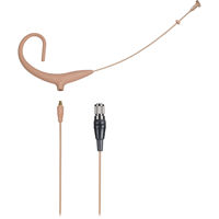 

Audio-Technica BP894xcH MicroSet, Includes Cardioid Condenser Headworn Wireless Microphone and 55" Detachable Cable Terminated with cH-Style Screw-Down 4-Pin Connector for Body-Pack Transmitter, 47 dB, Beige