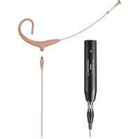 

Audio-Technica BP894x MicroSet, Includes Cardioid Condenser Headworn Microphone and 55" Detachable Cable, AT8545 Power Module, 47 dB Sensitivity, Beige