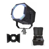 

AAdynTech Cinema Series 92+ CRI Punch Daylight LED Fixture with Built-in Wireless DMX and RDM Receiver, 3716 FC at 10' - Bundle With AAdynTech Punch Barndoor, AAdynTech ATA Road Case